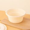 Eco Friendly Disposable Cornstarch Food Container Round Bowl With Lid - Image 4