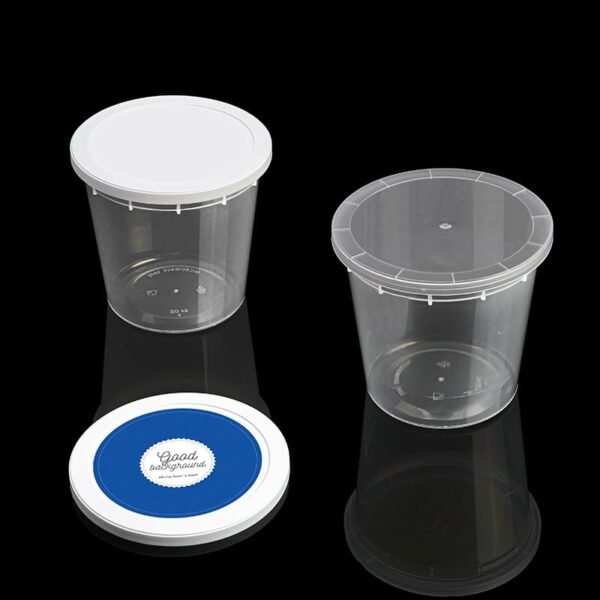 8/12/16/24/32oz Clear Soup Container Food Grade Leakproof Round Deli Container - Image 2