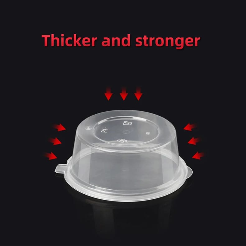 Disposable PP sauce cup with hinged lid injection molding portion cups