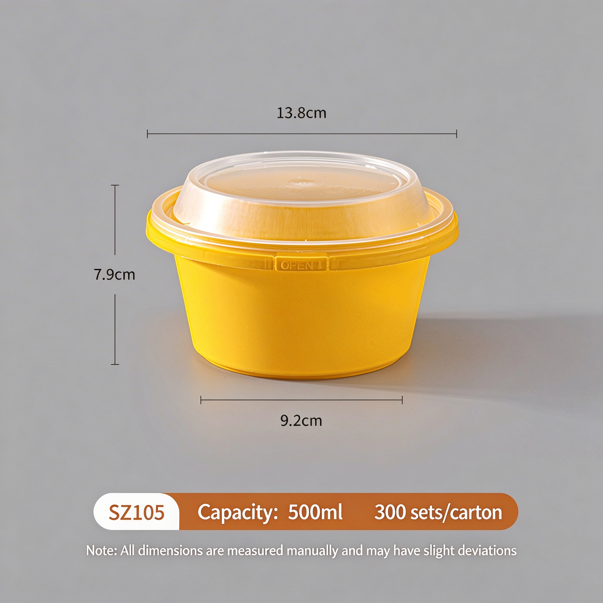 Disposable Plastic Food Container Microwavable Takeout Bowl - Image 5